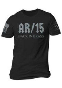 Nine Line AR-15 Short Sleeve T-Shirt in black, front view